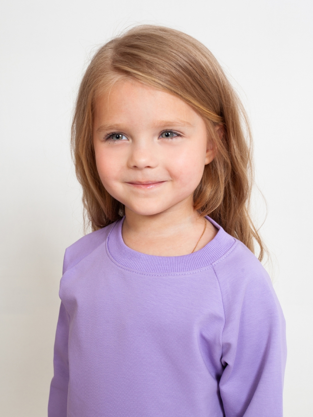 323-Л. Костюм детский Палаццо, лиловый, хлопок 70%, 25% ПЭ, 5% лайкра, футер 2-х нитка без начеса, размеры 86,92,98,104,110,116