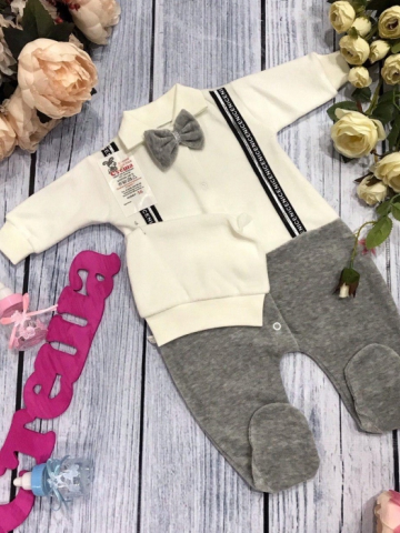 Купить оптом 109. Комбинезон с шапкой,100% хлопок интерлок в Химках