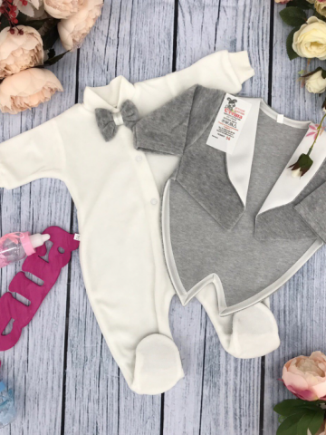 Купить оптом 115-С. Комбинезон с пиджаком,80% хлопок интерлок, 20% ПЭ велюр в Химках