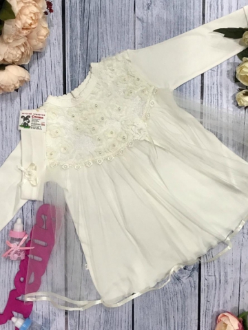 Купить оптом 126. Платье ясельное с юбкой,100% хлопок интерлок 74,80,86 в Химках