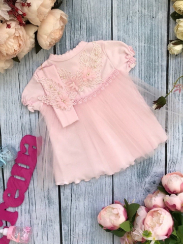 Купить оптом 160 - К/Р. Платье с повязкой на голову,хлопок 100 % интерлок 56,62,68 в Химках