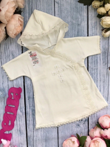 168. Крестильное платье, хлопок 100 % интерлок пенье 62,68,74,80