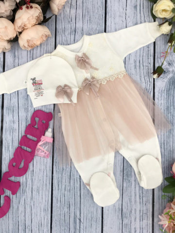 Купить оптом 202. Комбинезон ясельный с шапкой,100% хлопок интерлок в Химках