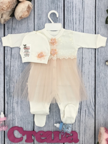 Купить оптом 203. Комбинезон ясельный с шапкой,100% хлопок интерлок в Химках