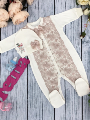 Купить оптом 216-П. Комбинезон с шапкой,100% хлопок интерлок в Химках