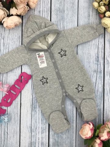 Купить оптом 219-С. Комбинезон ясельный, хлопок 65%, 35% ПЭ, футер с начёсом 62.68,74 в Химках