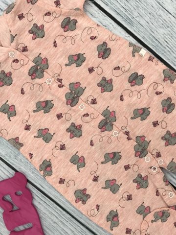 271-Р. Комбинезон, хлопок 100 % кулирка 56,62,68,74,80, розовый