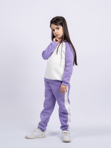 314-Л Свитшот + Штаны, лиловый, хлопок 65%, 35% ПЭ, 3-х нитка (начес) 98,104,110,116